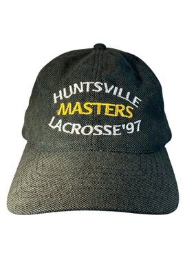 Boss Lacrosse Hat Huntsville Masters 1997 Adjustable Strapback Cap Green Embroid